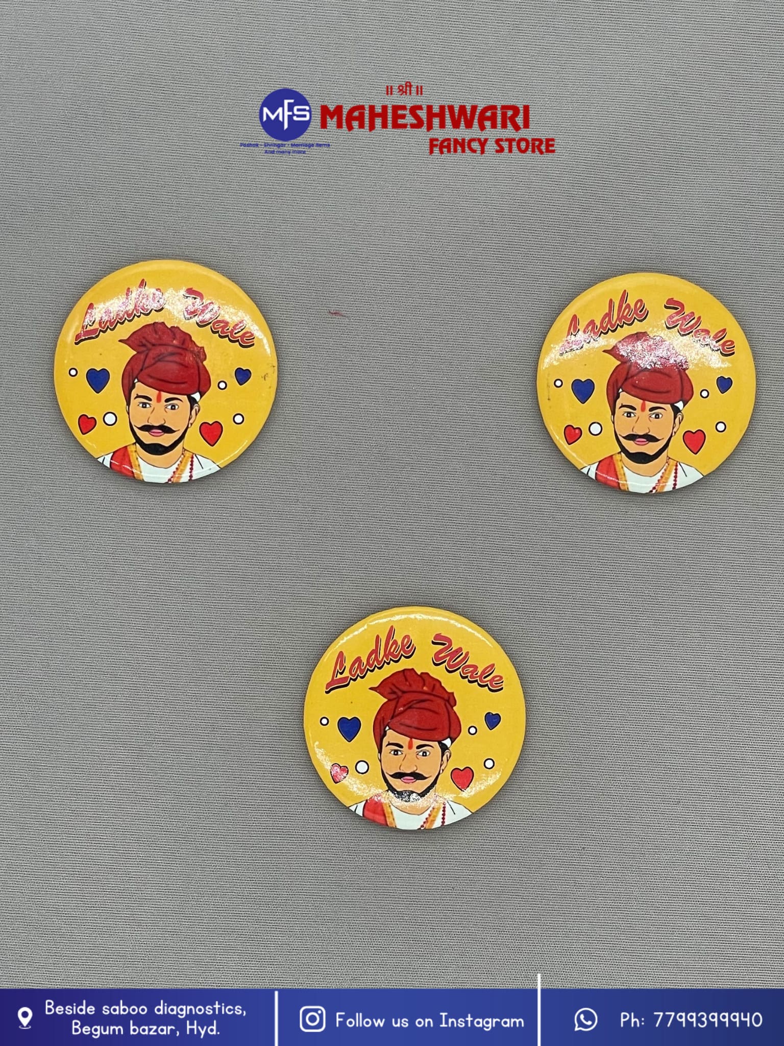 Ladkewale Swagat Brooch